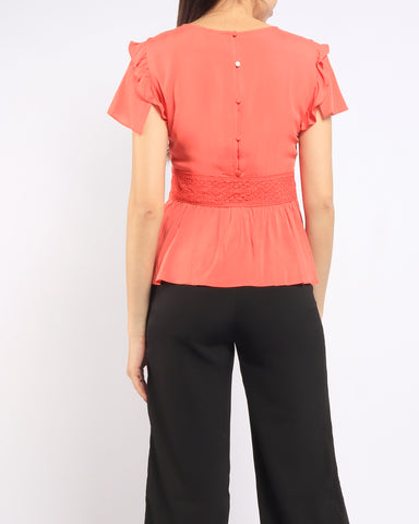 Eyelet Princess Sleeved Top