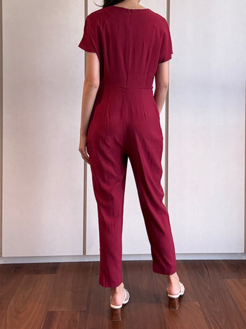 Faux Wrap Jumpsuit