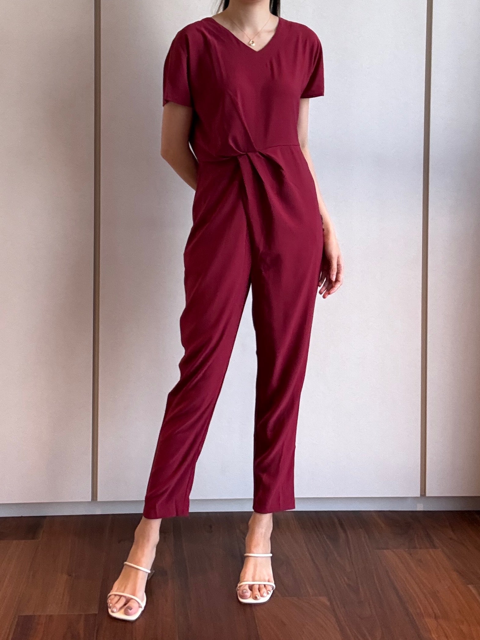 Faux Wrap Jumpsuit