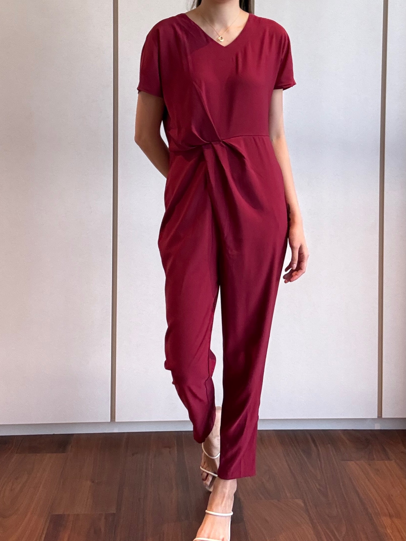 Faux Wrap Jumpsuit