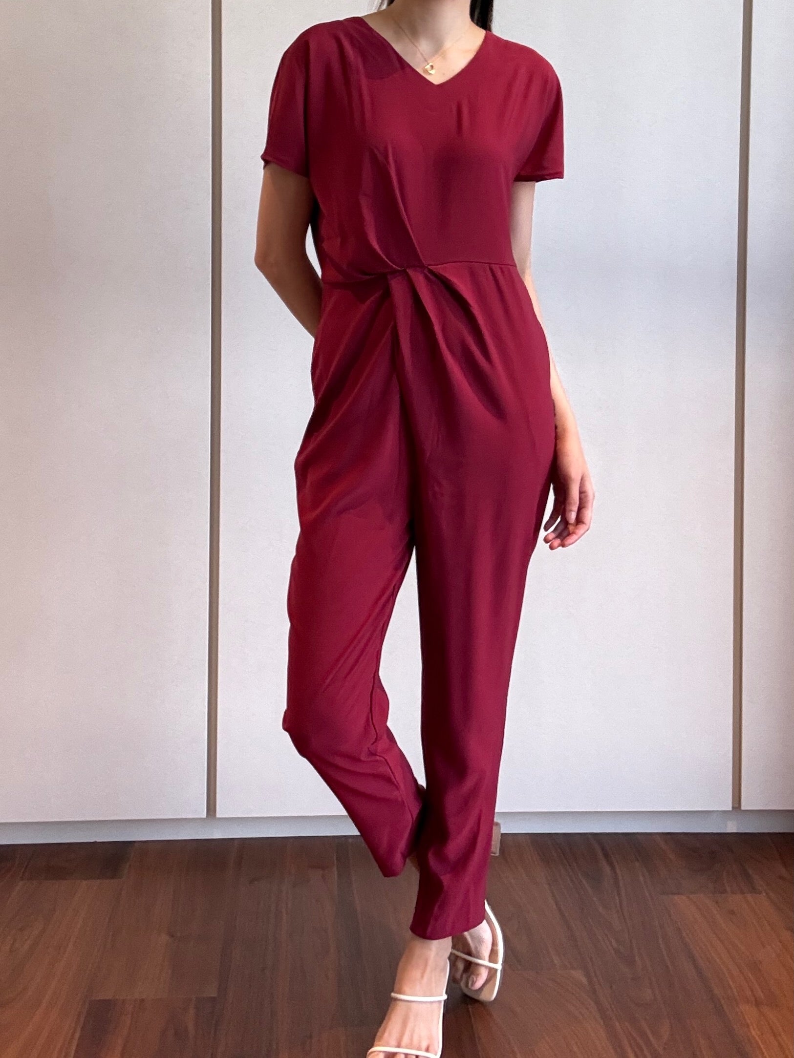 Faux Wrap Jumpsuit