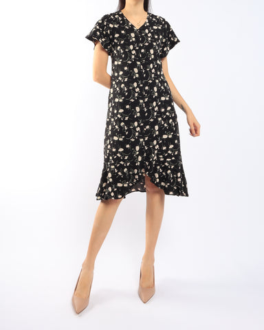 Floral Hi Low Mermaid Dress
