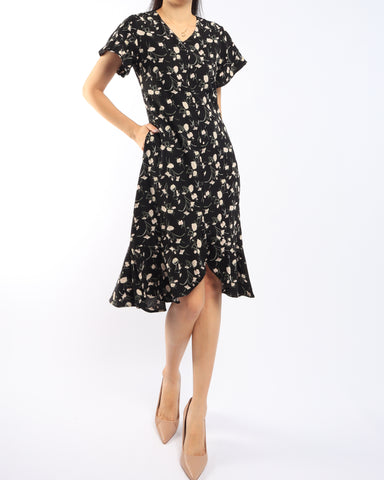 Floral Hi Low Mermaid Dress