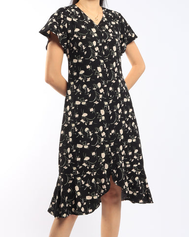 Floral Hi Low Mermaid Dress