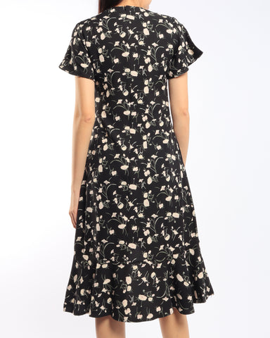 Floral Hi Low Mermaid Dress