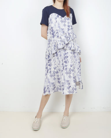Folds Print Dress
