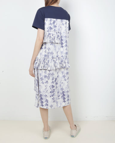 Folds Print Dress