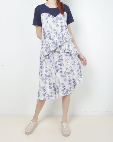 Folds Print Dress