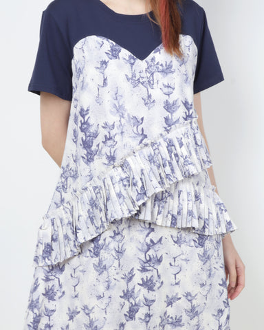 Folds Print Dress