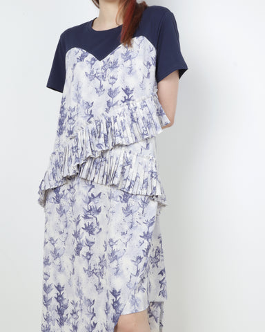 Folds Print Dress