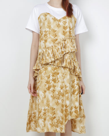Folds Print Dress