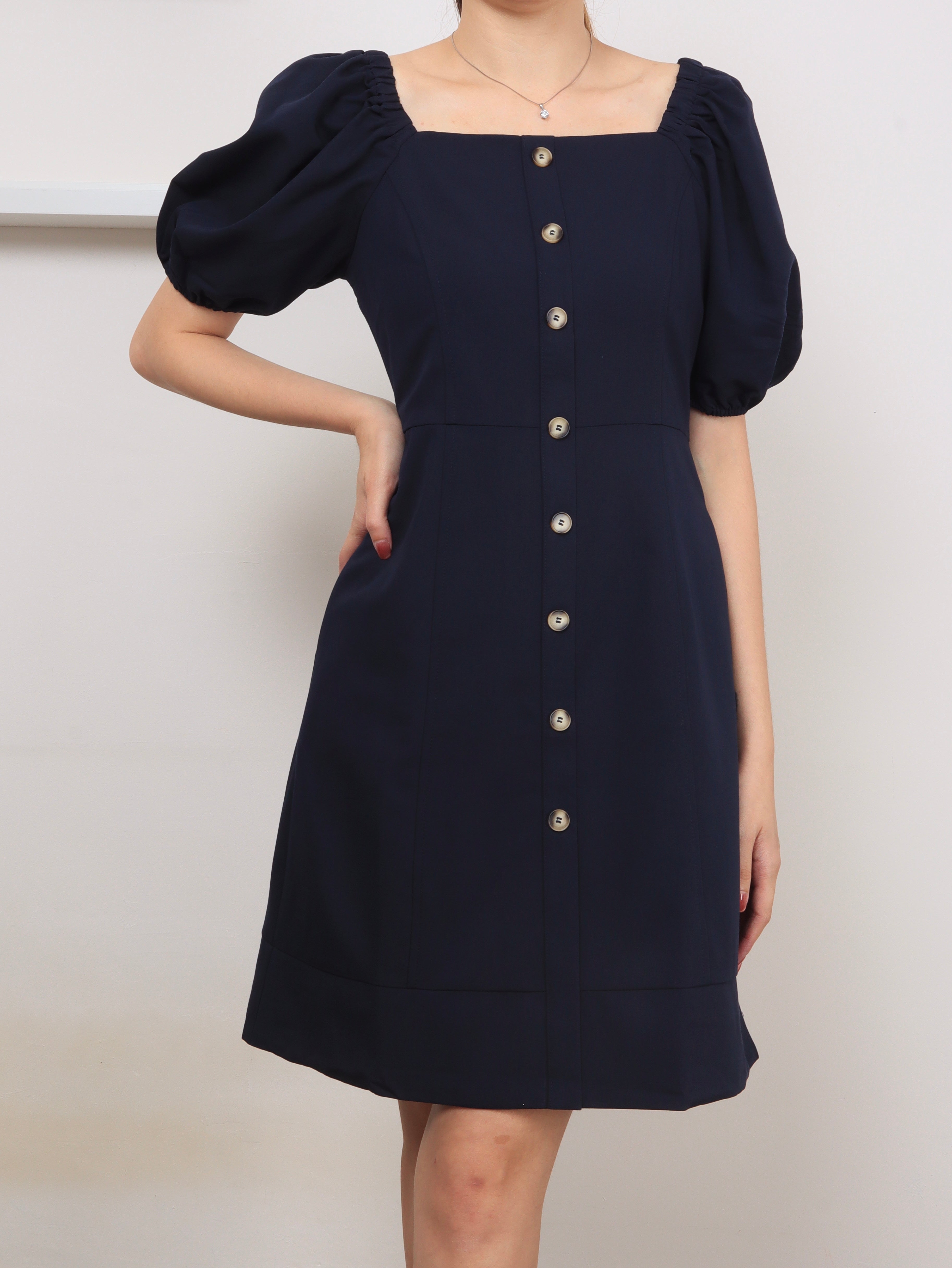 Forest Glow Dress - Navy