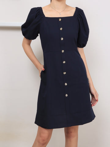 Forest Glow Dress - Navy