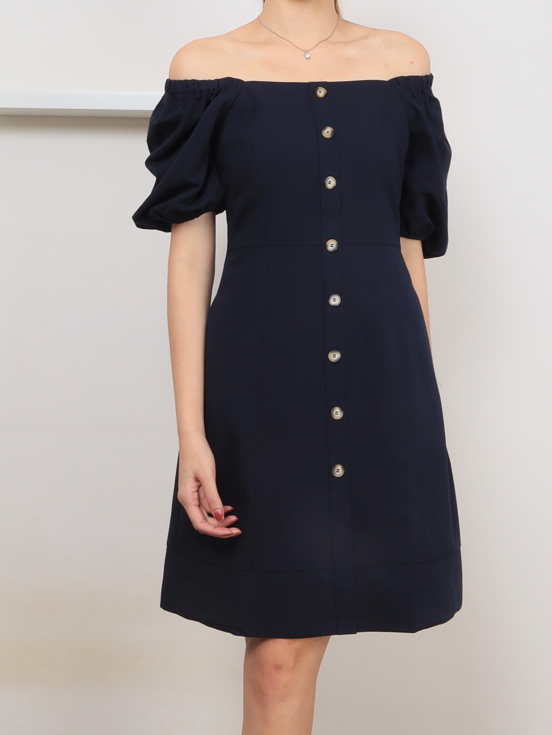 Forest Glow Dress - Navy