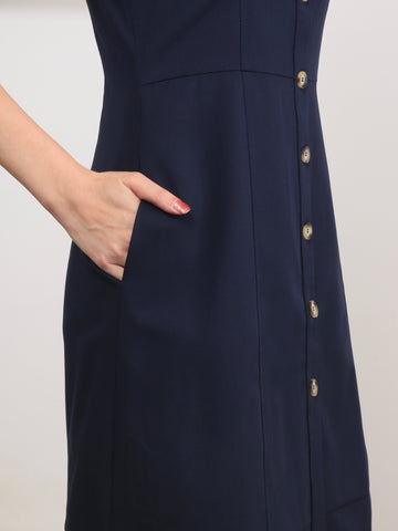 Forest Glow Dress - Navy