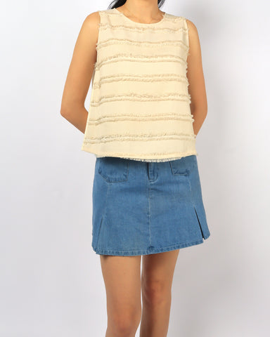 Frayed Stripe Top