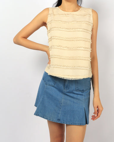 Frayed Stripe Top