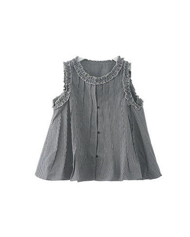 Frills Gingham Top