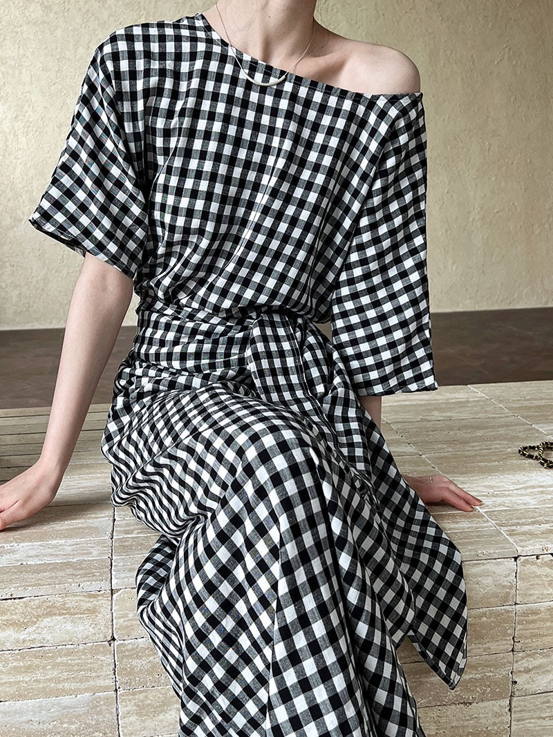 Gingham Maxi