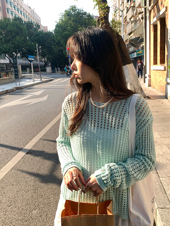 Hollow Out Knit Top