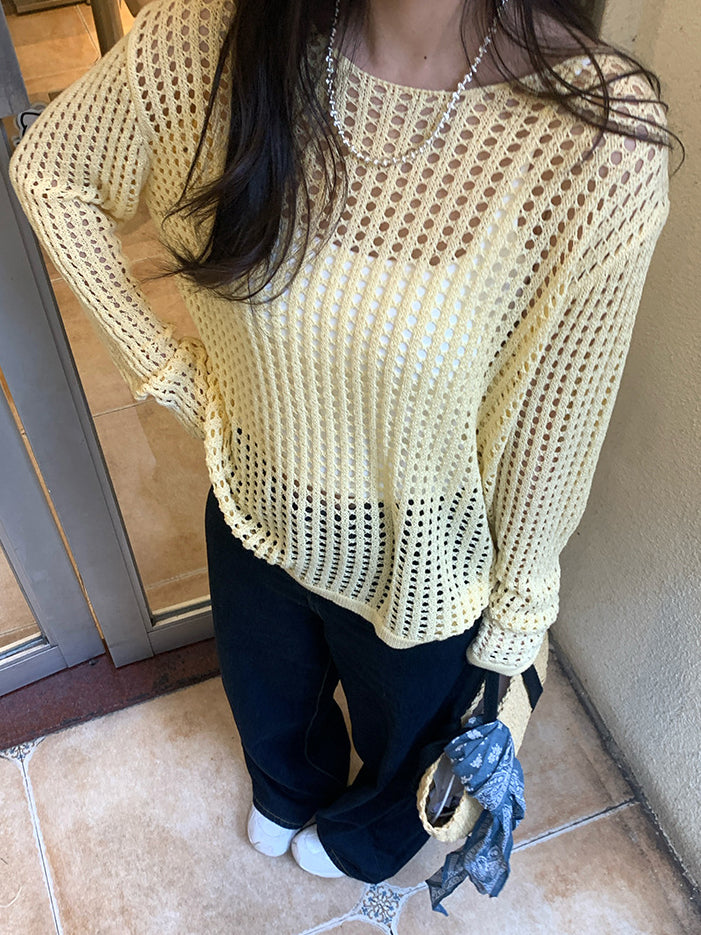 Hollow Out Knit Top