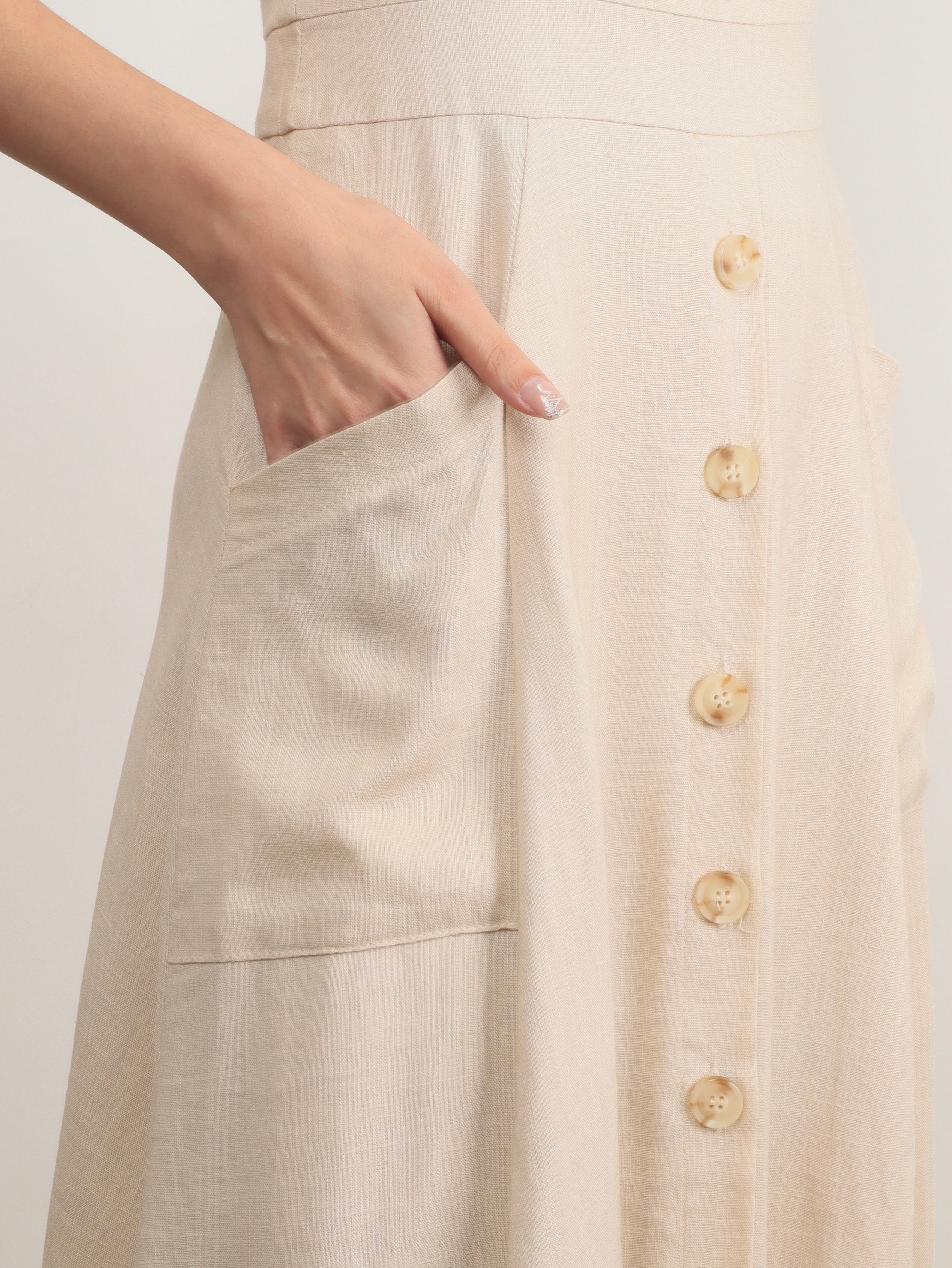 Linen Button Down Dress