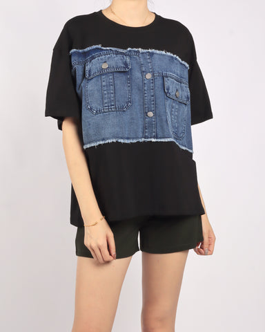 Boxy Denim Top