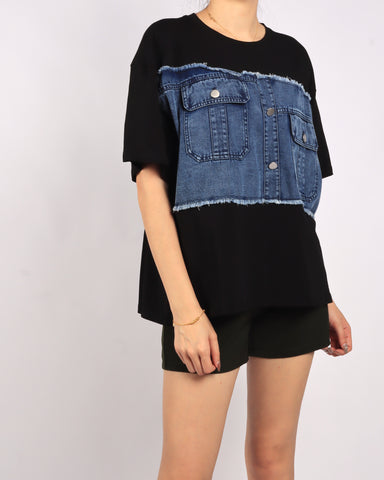 Boxy Denim Top