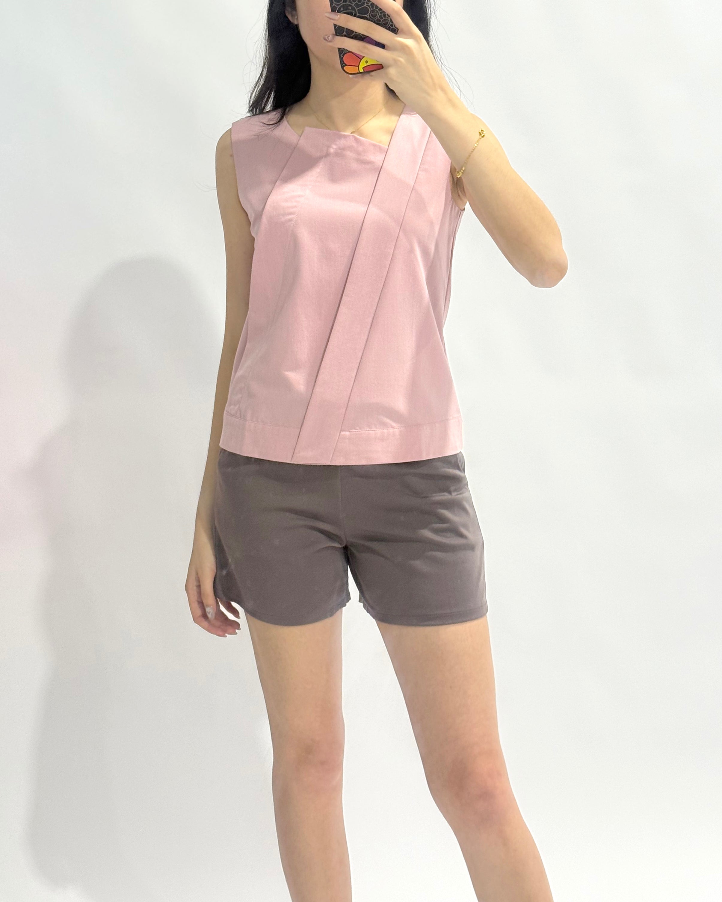 Axis Fold Top - Pink - Ferlicious