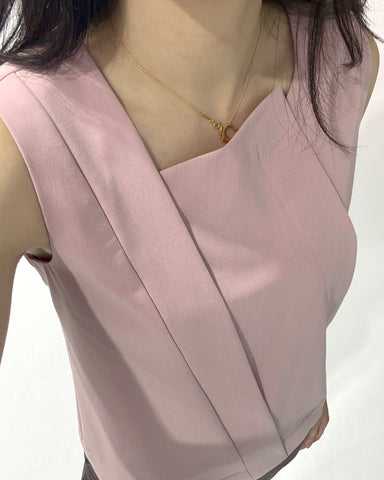 Axis Fold Top - Pink - Ferlicious