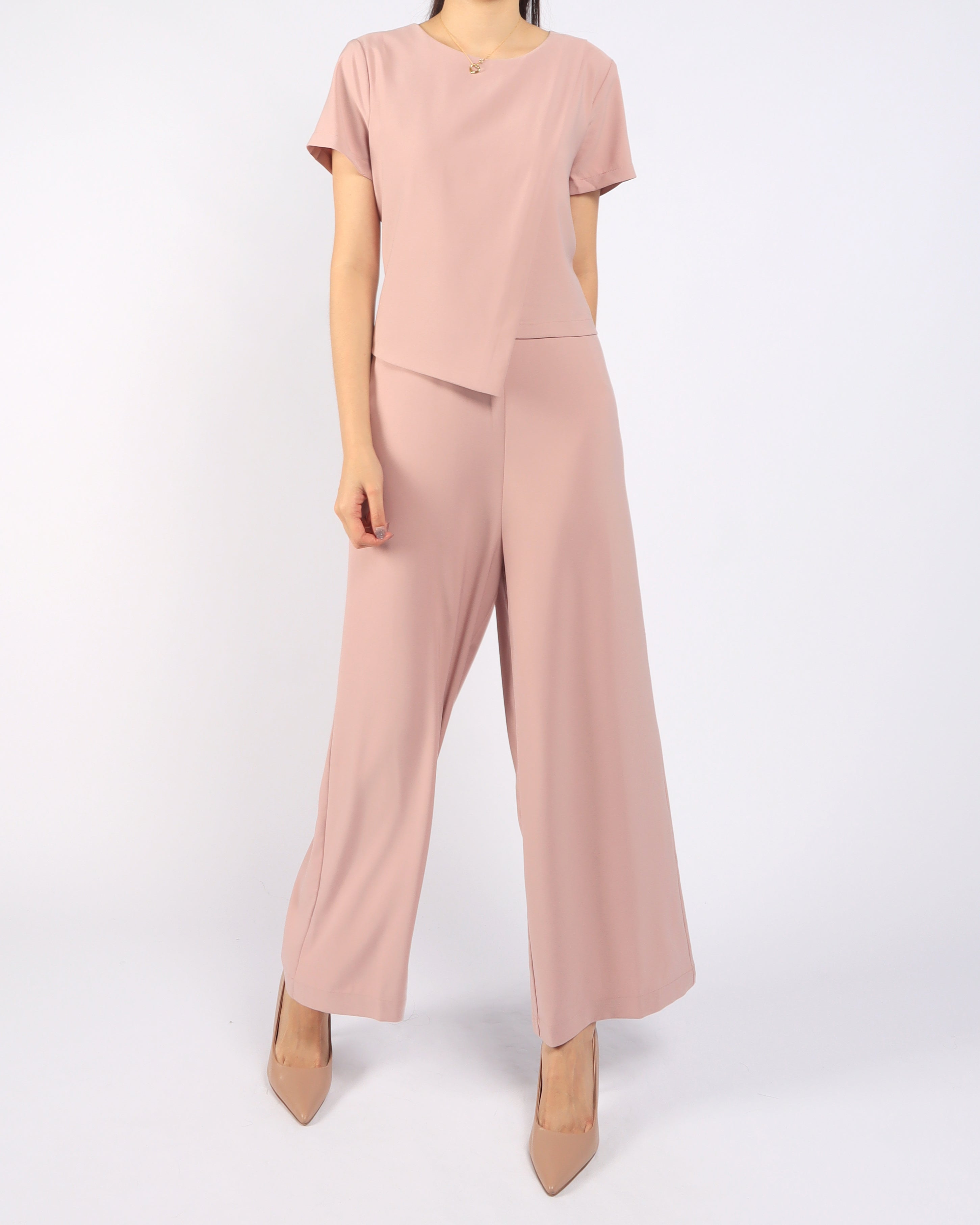 Layered Sleeved Jumpsuit