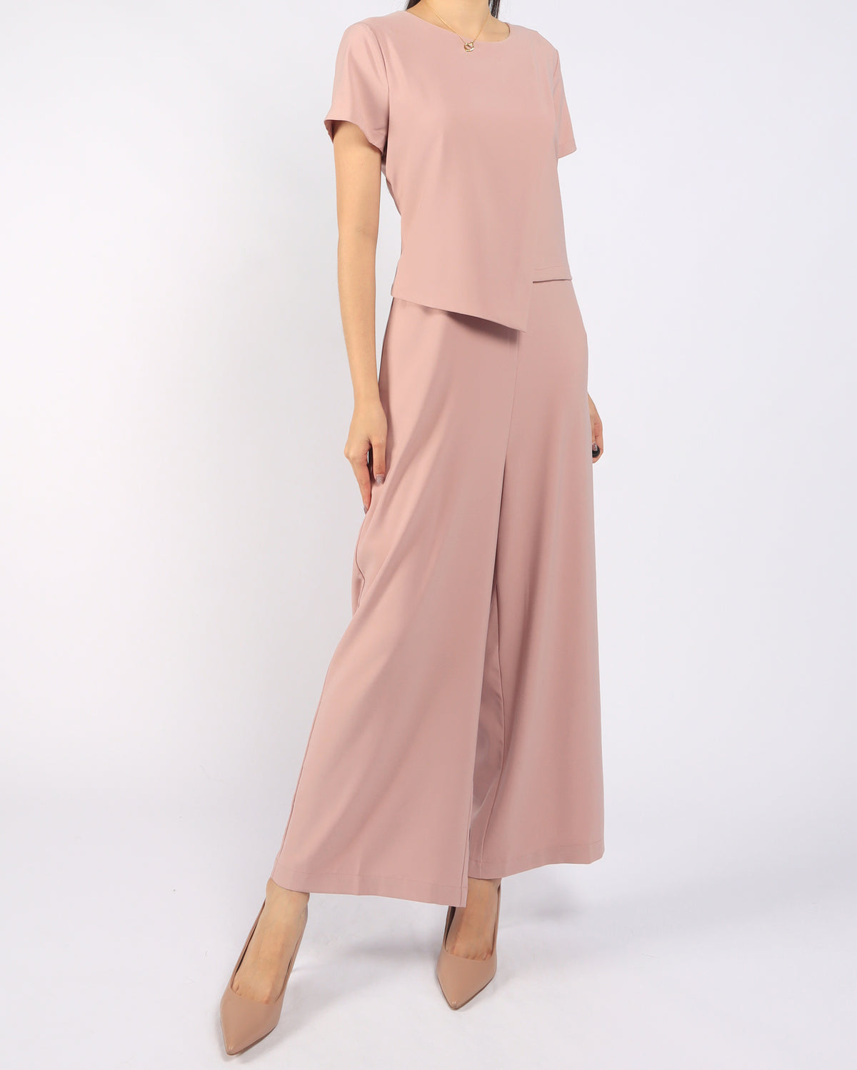 Layered Sleeved Jumpsuit