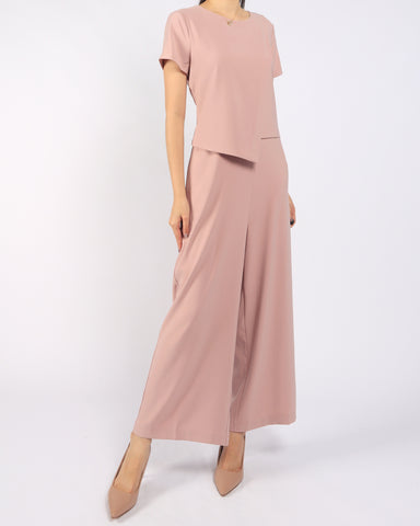 Layered Sleeved Jumpsuit