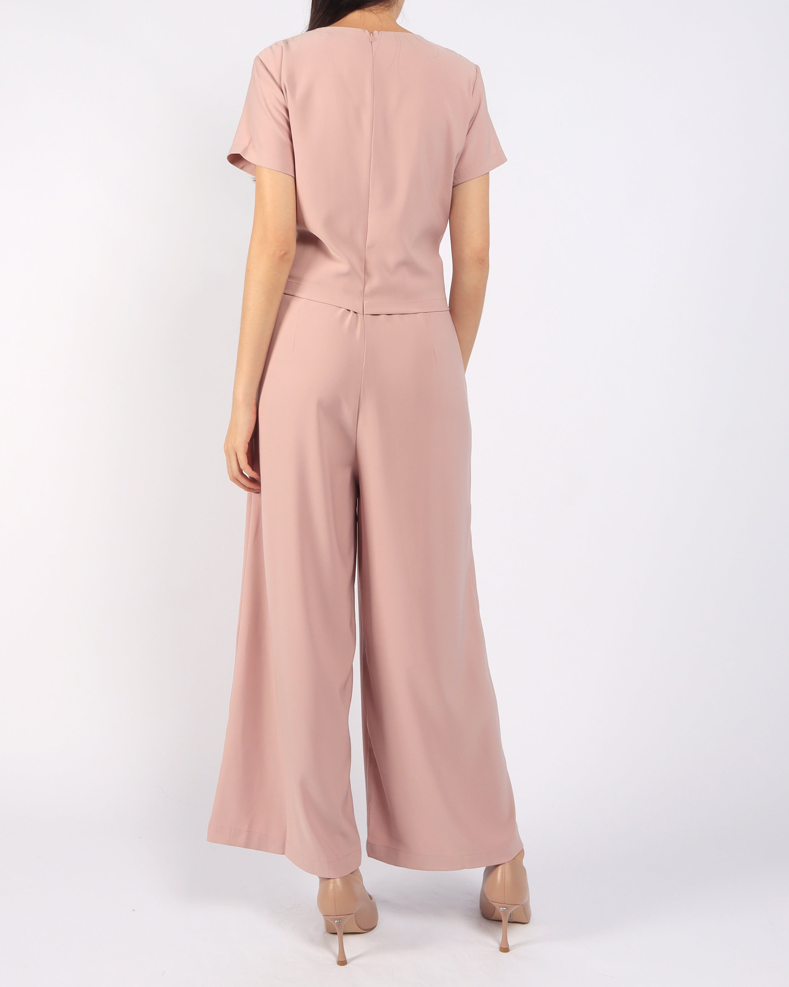 Layered Sleeved Jumpsuit