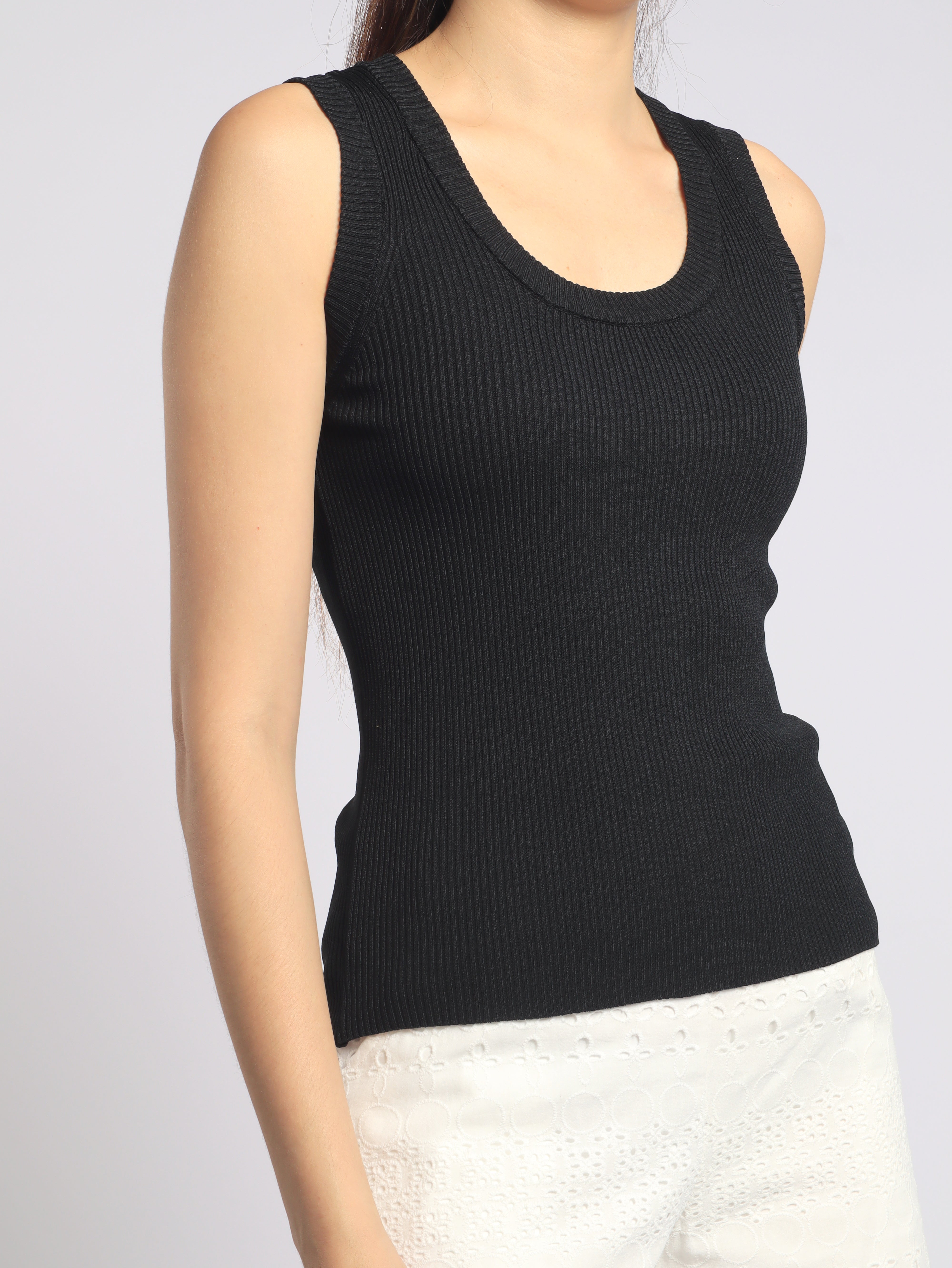 Longline Knit Top