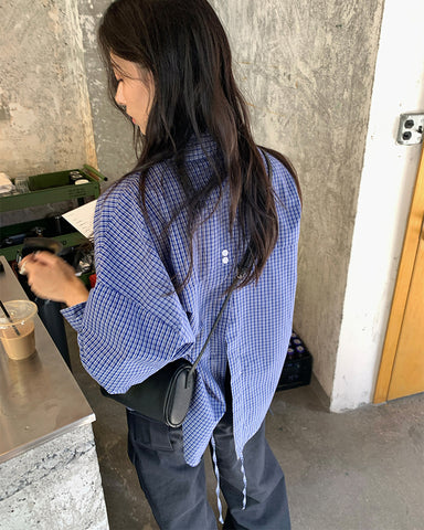 Oversized Back Tie Shirt