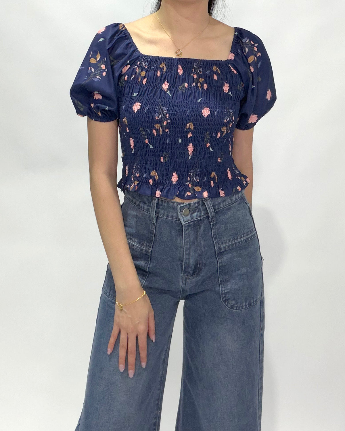 Smocked Bodice Top - Ferlicious Singapore (view 2)