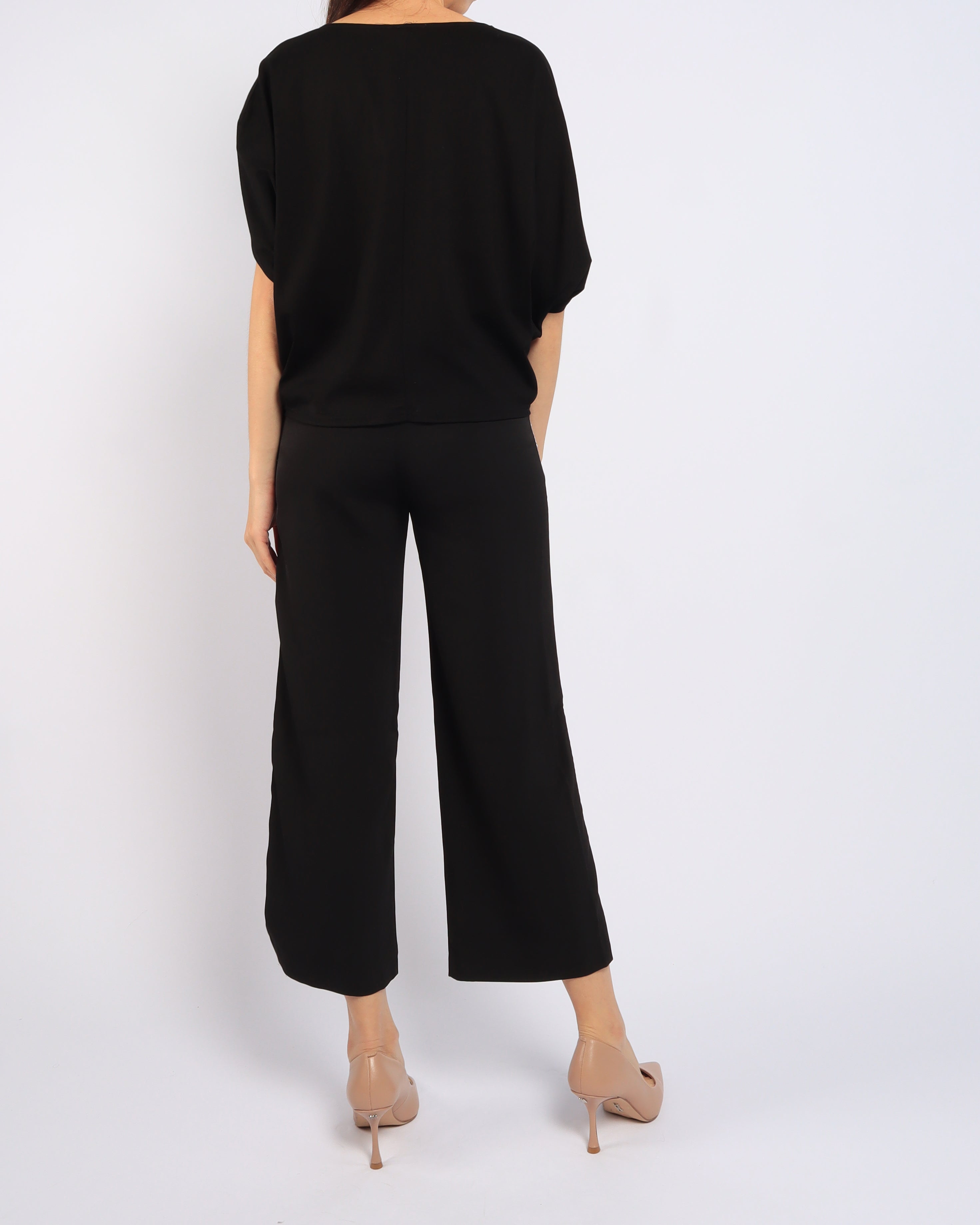 Smooth Cotton Batwing Top