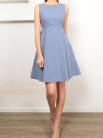 Sorrel A-Line Dress - Blue