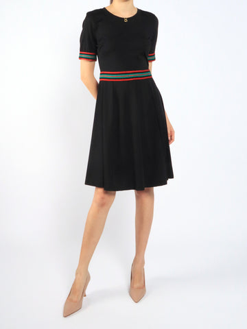 Sporty Trim Swing Dress