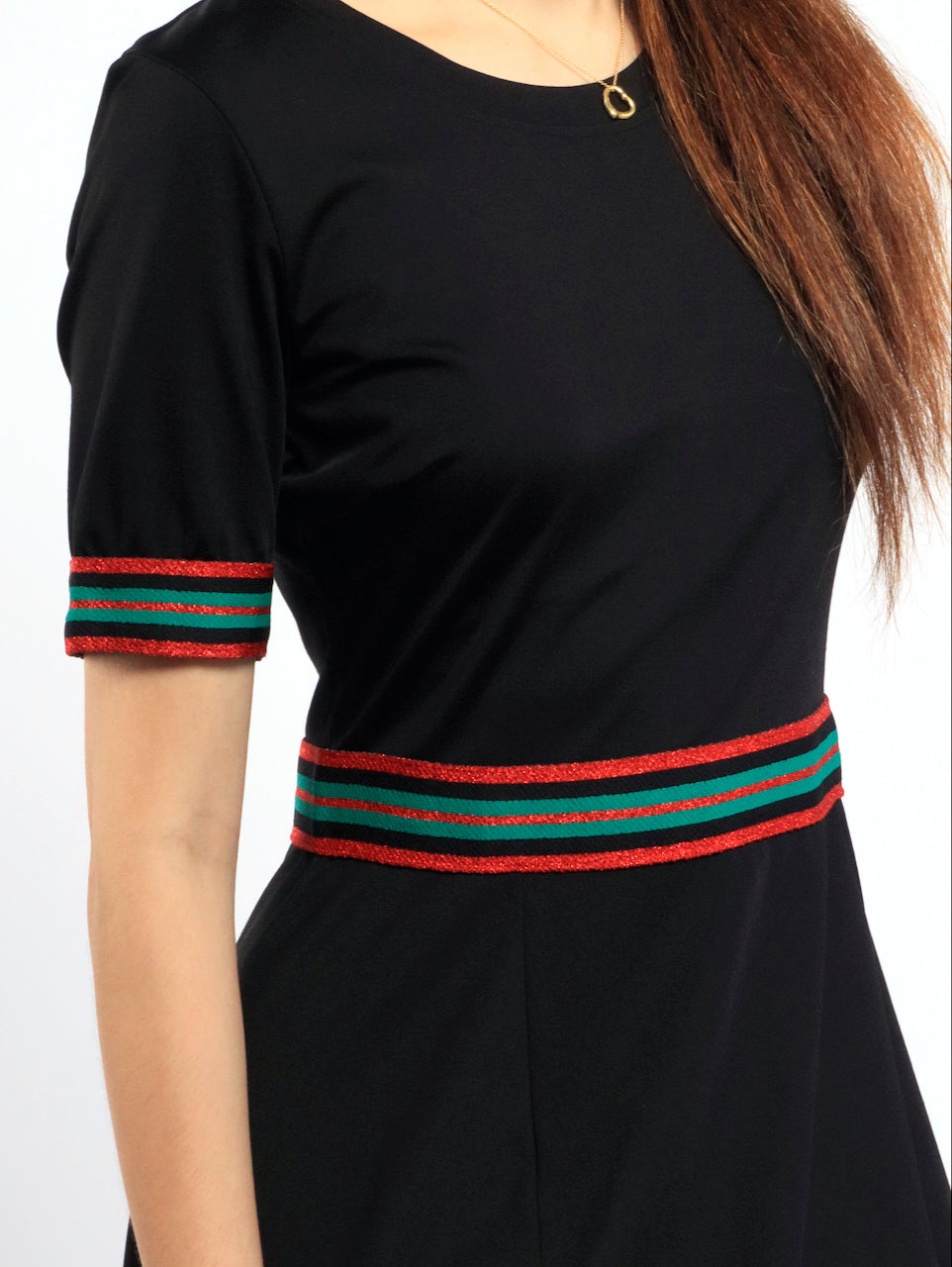 Sporty Trim Swing Dress