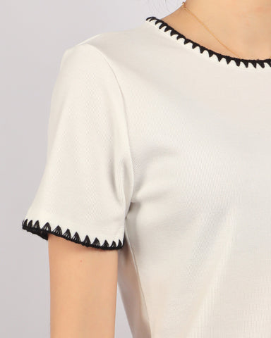 Stitched Outline Top