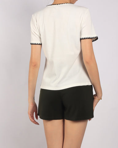 Stitched Outline Top