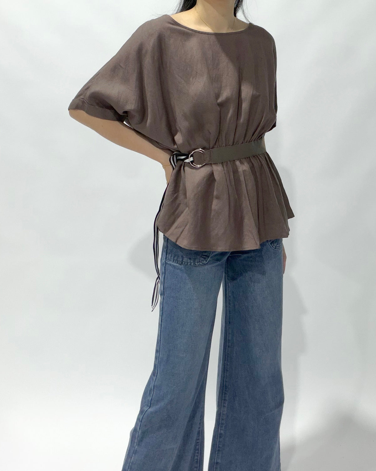 Strap Waist Batwing Top - Ferlicious Singapore (view 4)