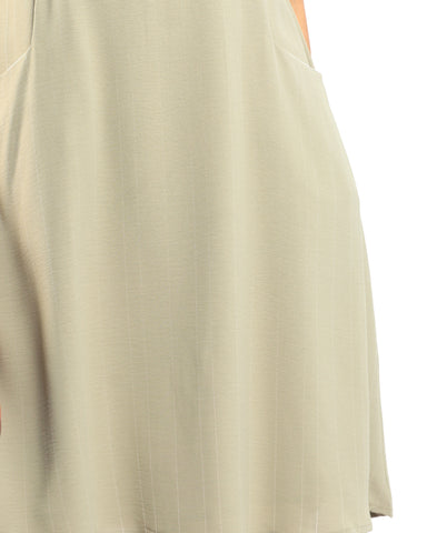 Stripes Bottom A Line Dress - Black (Non-returnable)