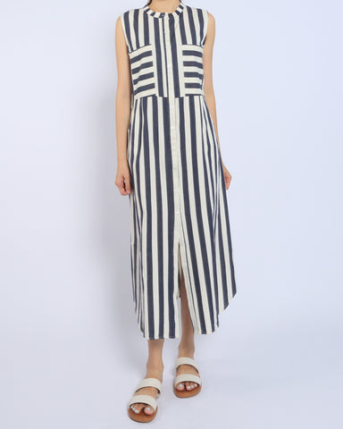 Stripes Button Down Maxi