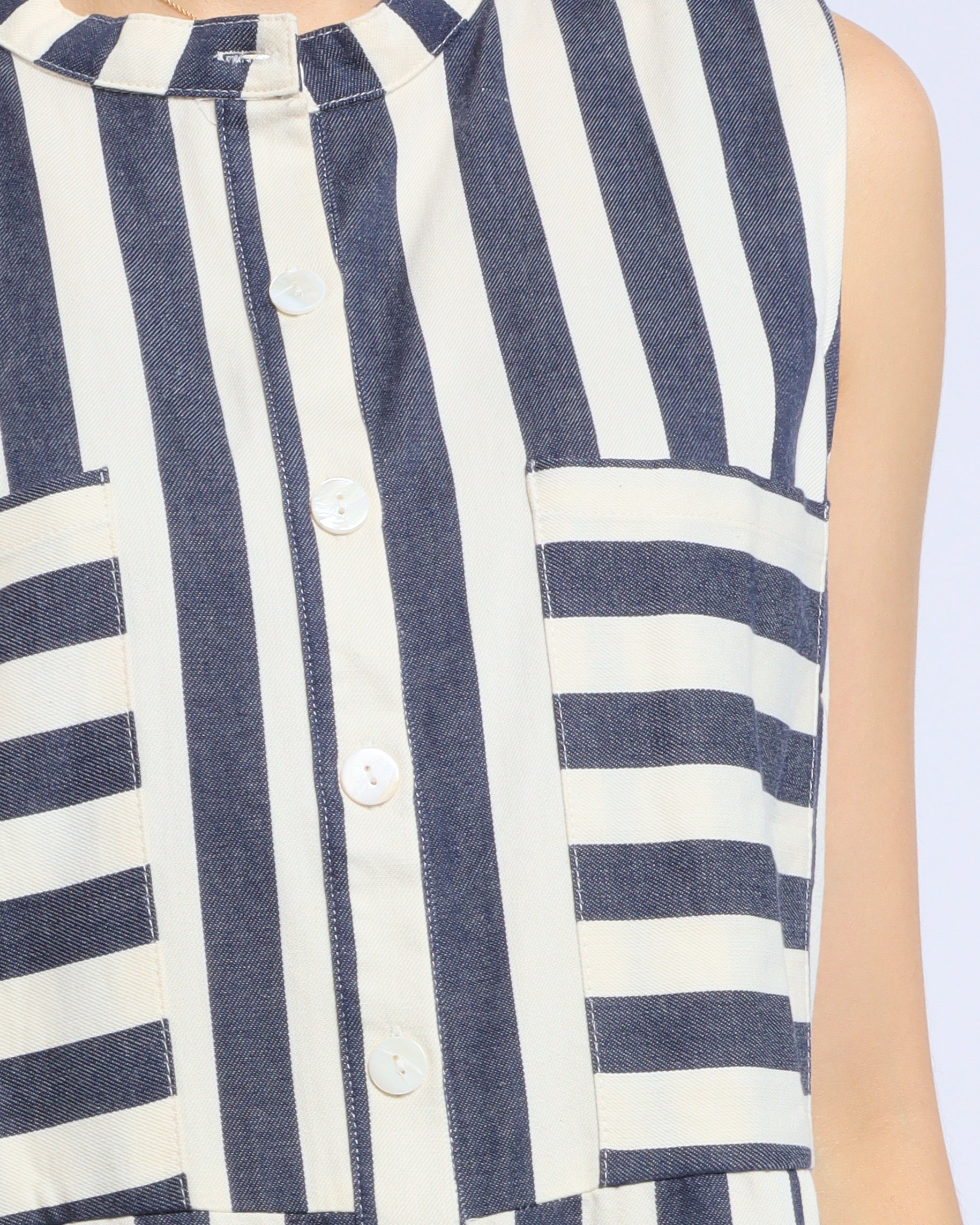 Stripes Button Down Maxi