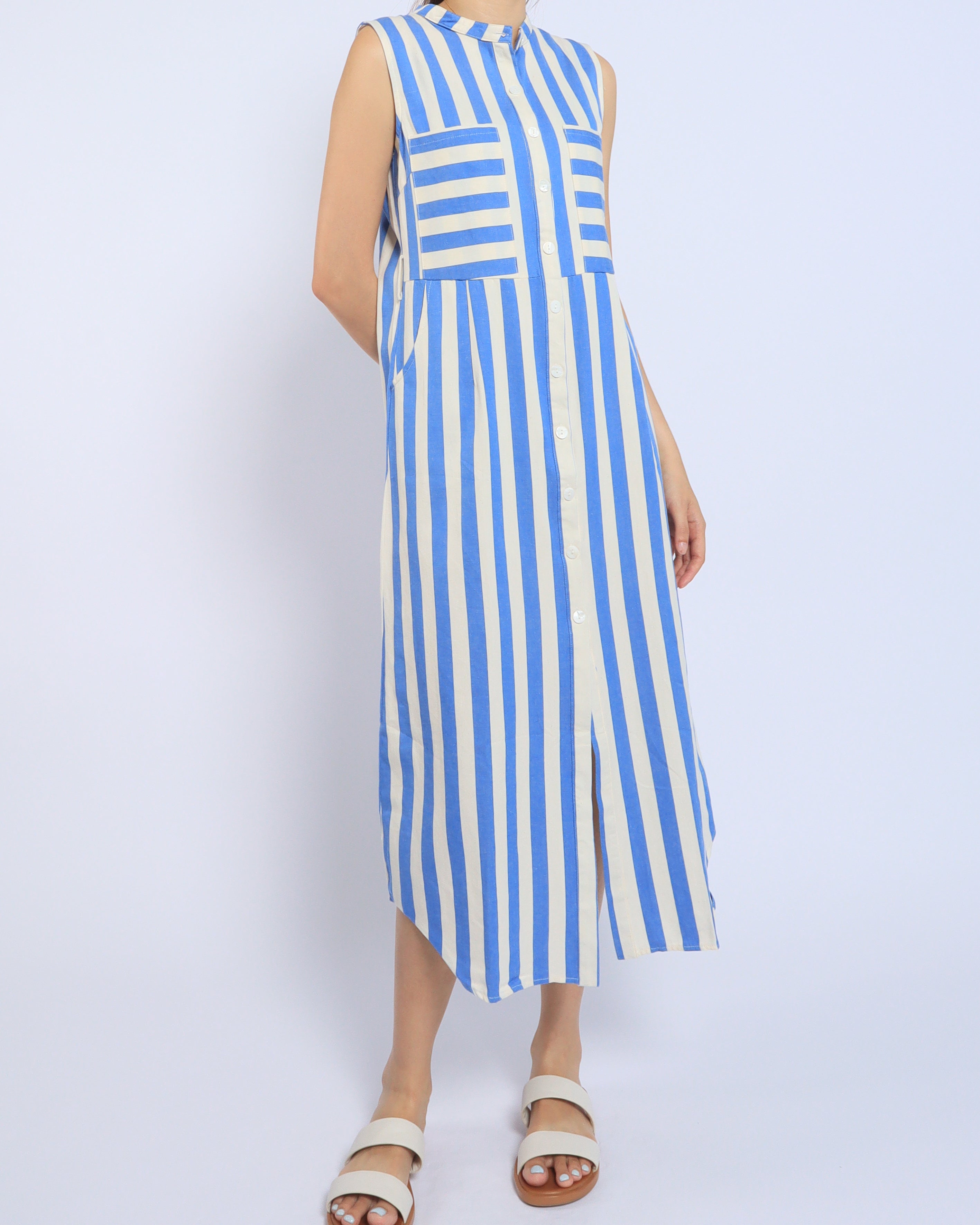 Stripes Button Down Maxi