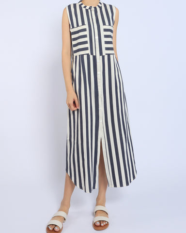 Stripes Button Down Maxi