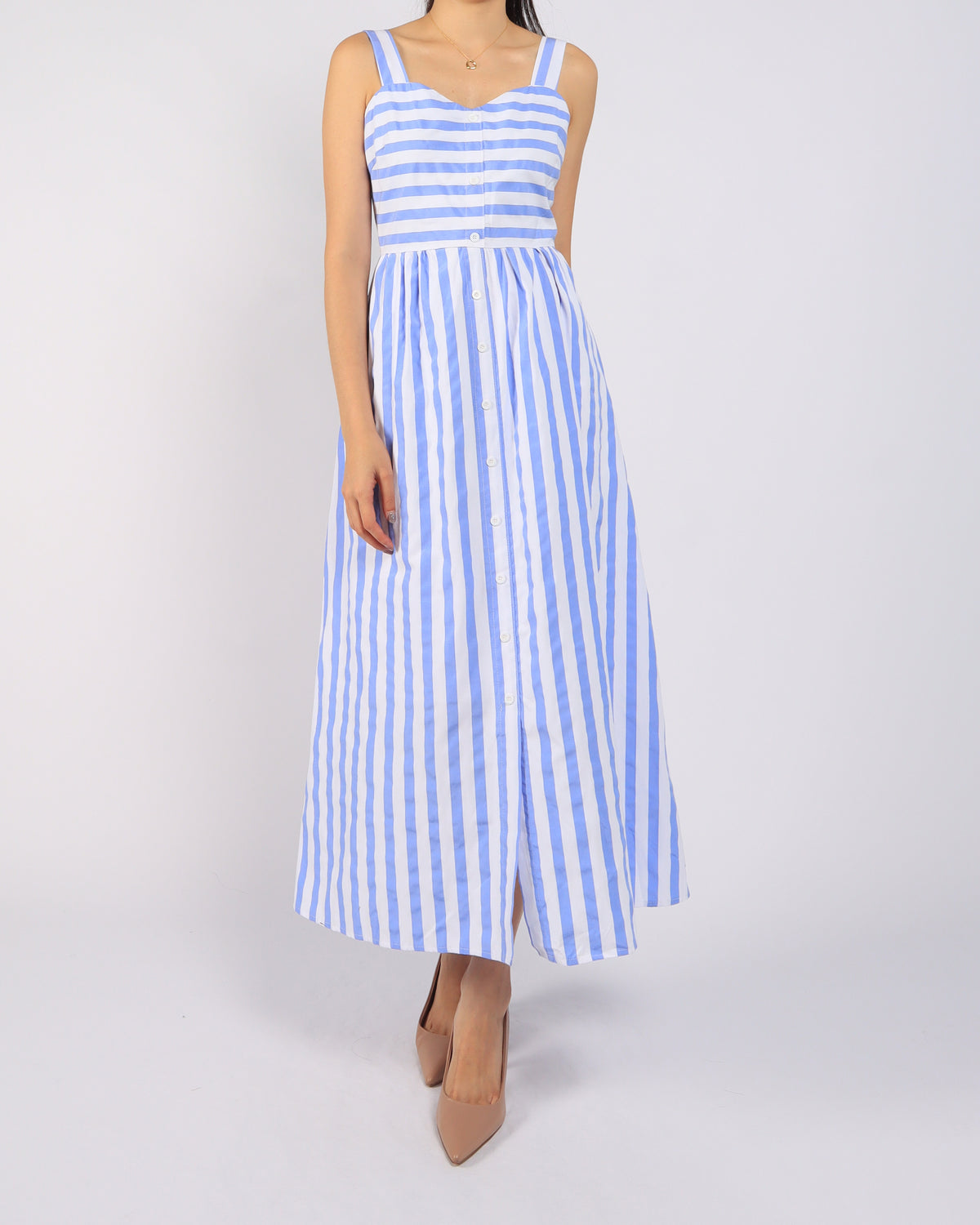 Stripy Button Down Maxi - Ferlicious Singapore (view 2)